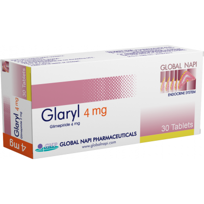 GLARYL 4 MG ( GLIMEPIRIDE ) 30 TABLETS